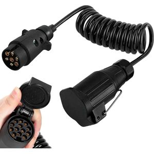 3 meter verlengkabel aanhangerstekker adapter 7 naar 13 polig voor personenauto's-boottrailers-vrachtwagens-caravans .