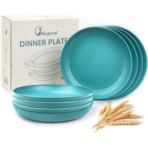 Borden 8 STKS 20CM Diameter, Picknick Borden Lichtgewicht Gerechten Borden Set, Plastic Borden Set Onbreekbaar en Herbruikbaar, Dessertborden voor Home Picknick, Dinerborden Magnetron en Vaatwasserbestendig