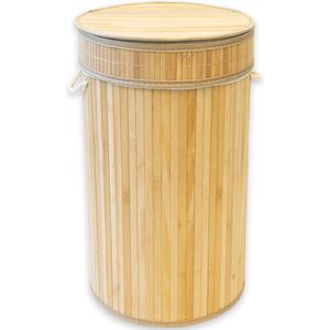 casa pura Bamboe Wasmand - Wassorteerder - Wasbox - Met handvatten - 35 x 60 cm