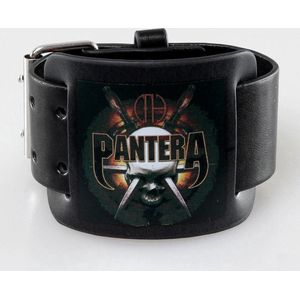 Pantera - Skull & Knives - Leren Polsband