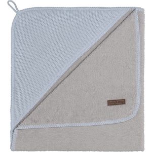 Baby's Only Baby badcape - Omslagdoek - Handdoek met capuchon Classic - Poederblauw - 75x85 cm - Badstof