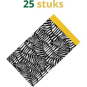 Cadeau zakjes zebra 25 stuks - cadeau zakjes - zebra - zakjes - cadeau verpakkingen - 25 stuks - twistgeschenken.nl