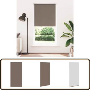 vidaXL Verduisterend Rolgordijn Koffie 105x230 cm Rolgordijnen - Privacy Gordijnen - Verduisterend Gordijn - Kamerscherm - Koffie Kleur