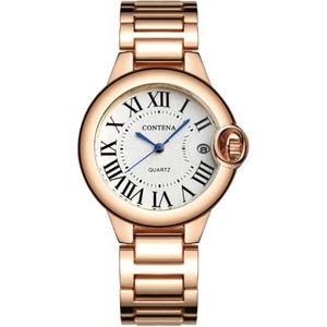 Borasi Montre Femme | Dames horloge | Vrouwen Horloge | Horloge Dames | Rose | 38 mm | Inclusief Verkleiner | Borasi