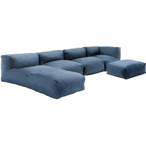 Oviala - Modulaire tuinset 5 zitplaatsen blauw pacific - Mixi