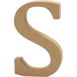 Creative Letter S Mdf 13 Cm