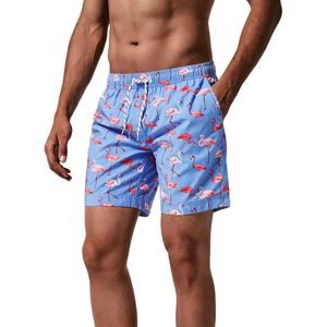 Flamingo Zwembroek - Heren - Blauw - Steekzakken - Korte Broek