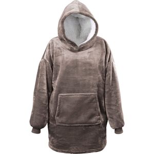 Cosy Dreams Fleece Hoodie Taupe