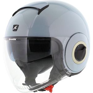 Shark Shark Nano Blank Pearl Blauw B07 Jethelm - Maat S - Helm