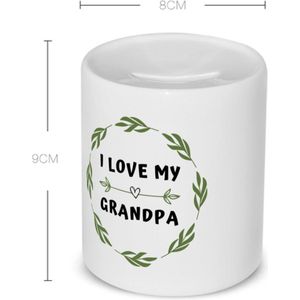 Akyol - i love my grandpa Spaarpot - Opa - liefste opa - verjaardag - cadeautje voor opa - opa artikelen - kado - geschenk - 350 ML inhoud