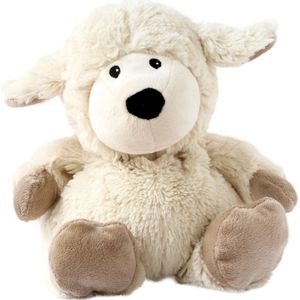 Sheep White - wit schaapje warmtekussen lavendel Kleur: ecru