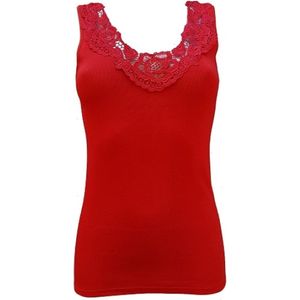 Toker dames hemd Kant 228/1 | MAAT 40/42 |100% katoen | rood