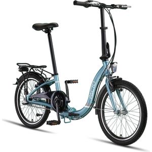 PACTO SEVEN FOLDING BIKE PATROL BLUE 3v VOUWFIETS PLOOIFIETS LAGE INSTAP FIETS ALUMINIUM