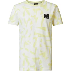 Petrol Industries - Jongens All-over Print T-shirt Maui - Geel - Maat 164