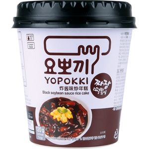 Yopokki Tteokbokki Jjajang (Rijstcake zwarte bonen) 120 g