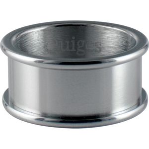 Quiges Stapelring Ring - Basisring  - Dames - RVS zilverkleurig - Maat 18 - Hoogte 8mm