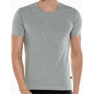 Heren Onderhemd - %100 Katoen - T-shirt - Korte mouwen - Ondershirt - Maat M - Grijs - 3 pack