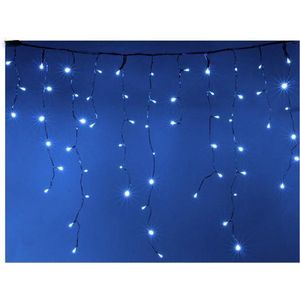 Garland Gordijn Stalactite 180LED IP44 3M met timer - blauw - Blauw licht - Kunststof - Blauw - Bleu - SILUMEN