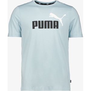 Puma ESS+ 2 Col Logo heren T-shirt lichtblauw - Maat XXL