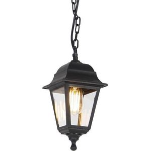 QAZQA capital - Klassieke Hanglamp voor buiten - 1 lichts - L 150 mm - Zwart - Buitenverlichting