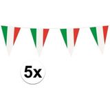 5x Vlaggenlijnen Italie 10 meter