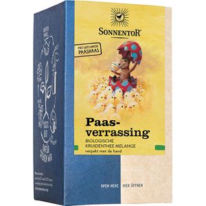 Sonnentor - Paasverrasing Thee - Heerlijk voor bij de Paasdagen! - Pasen - Paas thee - 100% biologisch - Fairtrade - pakje van 18 zakjes