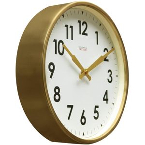Cloudnola Factory Brushed Gold Numbers Wall clock 30 cm Arabic Klok
