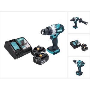 Makita DHP 486 RF accu klopboormachine 18 V 130 Nm borstelloos + 2x accu 3.0 Ah + lader
