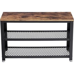 Industrieel design schoenenbank & plank