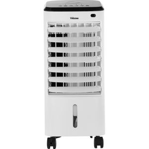 Tristar Luchtkoeler AT-5446 - Mobiele Air Cooler met Afstandsbediening - 4 liter reservoir - Verstelbaar en met zwenkwieltjes - met Timerfunctie en Koelelementen - Wit
