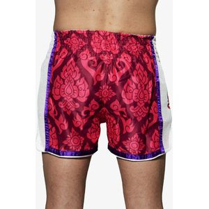 FORZA MUAY THAI SHORTS - ROZE/WIT