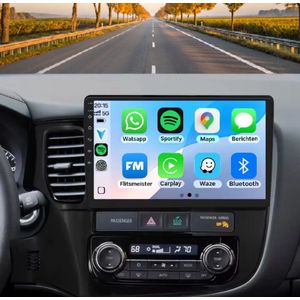 Autoradio 4/64GB met Carplay en Android auto | Geschikt voor Mitsubishi Outlander 2011-2019 | Radio scherm met Navigatie | 2011 2012 2013 2014 2015 2016 2017 2018 2019 | 3