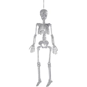 Zilverkleurig skelet decoratie Halloween  - Feestdecoratievoorwerp - One size