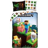 Minecraft Dekbedovertrek Explore - Eenpersoons - 140 x 200 cm - Katoen