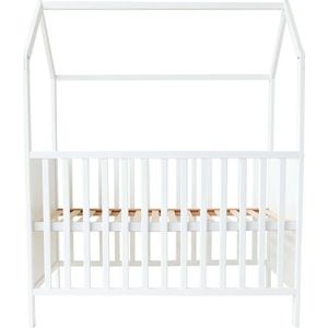 Prénatal Ledikant Huisje - Babykamer - 60 x 120 cm - Wit