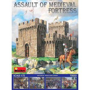 1:72 MiniArt 72033 Assault of Medieval Fortress Plastic Modelbouwpakket