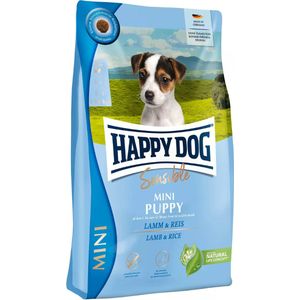 Natuurlijke puppyvoeding voor kleine honden - Happy Dog - Lam & Rijst - Tarwevrij - 4 kg