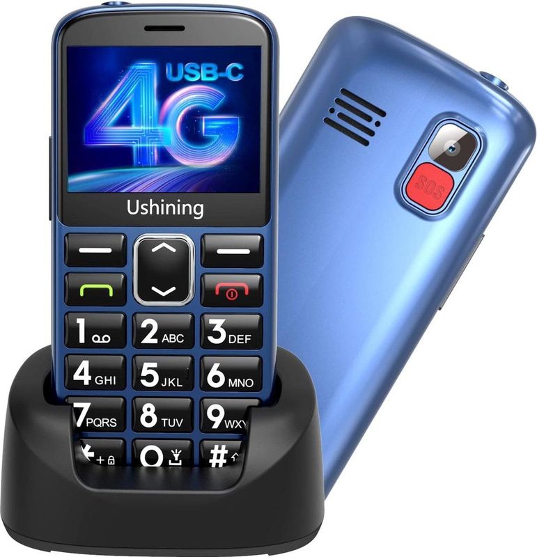 Mobiele klaptelefoon zonder abonnement, telefoon voor senioren met noodoproep senioren telefoon mobile
