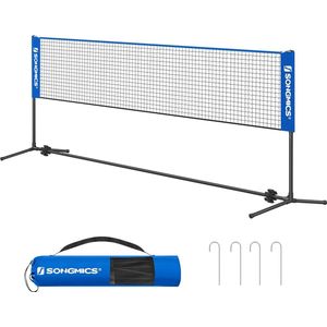 Badmintonnet, volleybalnet, 300 cm/400 cm/500 cm, in hoogte verstelbaar, draagbare set voor tennis, beachvolleybal, voor tuin, park, outdoor
