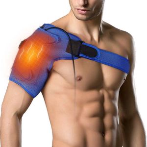 Electric Heating Pad - Shoulder Support for Frozen Shoulder Rotator Cuff Dislocated Ac Joint Sprain Bursitis Tendonitis - Fits Left or Right Shoulder