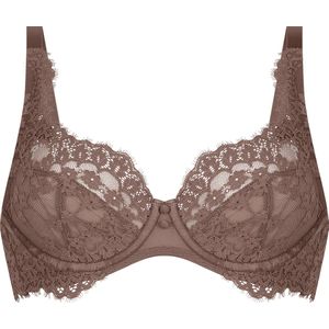 Hunkemöller Dames Lingerie Niet-voorgevormde beugel bh Daisy - Bruin - maat E90