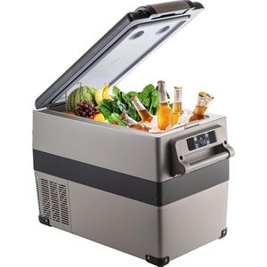Draagbare koelkast met compressie 45 l - autokoelkast - 693 x 345 x 456 mm - mini-koelkast - elektrische koelbox - 60 W - snelle koeling - veilig rijden - voor huis-auto-camping.