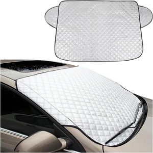 Waterdichte opvouwbare autoruitvorstbeschermingshoes - Multifunctionele ijsbeschermingsfolie - Winterhoes voor sneeuw (100 x 147 cm)