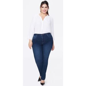 Sheri Slim Jeans Mediumblauw Premium Denim (Plus)