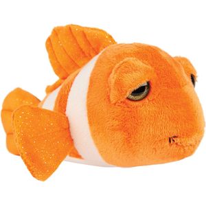 Suki Gifts pluche clownvis knuffeldier - cute eyes - oranje - 25 cm - Hoge kwaliteit