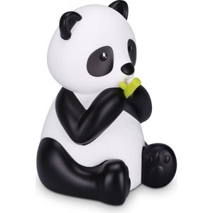 Navaris LED nachtlampje voor kinderen - Panda bedlamp met verschillende lichtkleuren - Met timerfunctie - Schattig panda design in zwart/wit