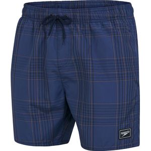 Speedo Check Leisure 16 Inch Watershort Heren - DonkerBlauw Zwart - Maat XXL