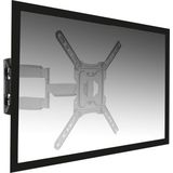 TV Muurbeugel – 23-55 inch – VESA tot 400x400 - Draaibaar en kantelbaar – Incl. kabelmanagementsysteem – Ewent EW1525