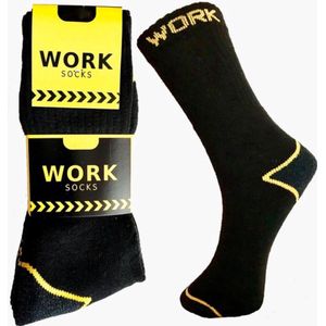 Work werksokken - 5 paar - Zwart - 47/50