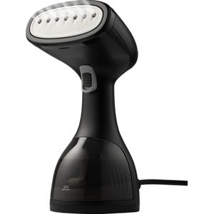 Tomado TSH1201B - Kledingstomer - Handstomer - Ontkreuker - Stoomreiniger - Incl. 2 opzetborstels - Zwart